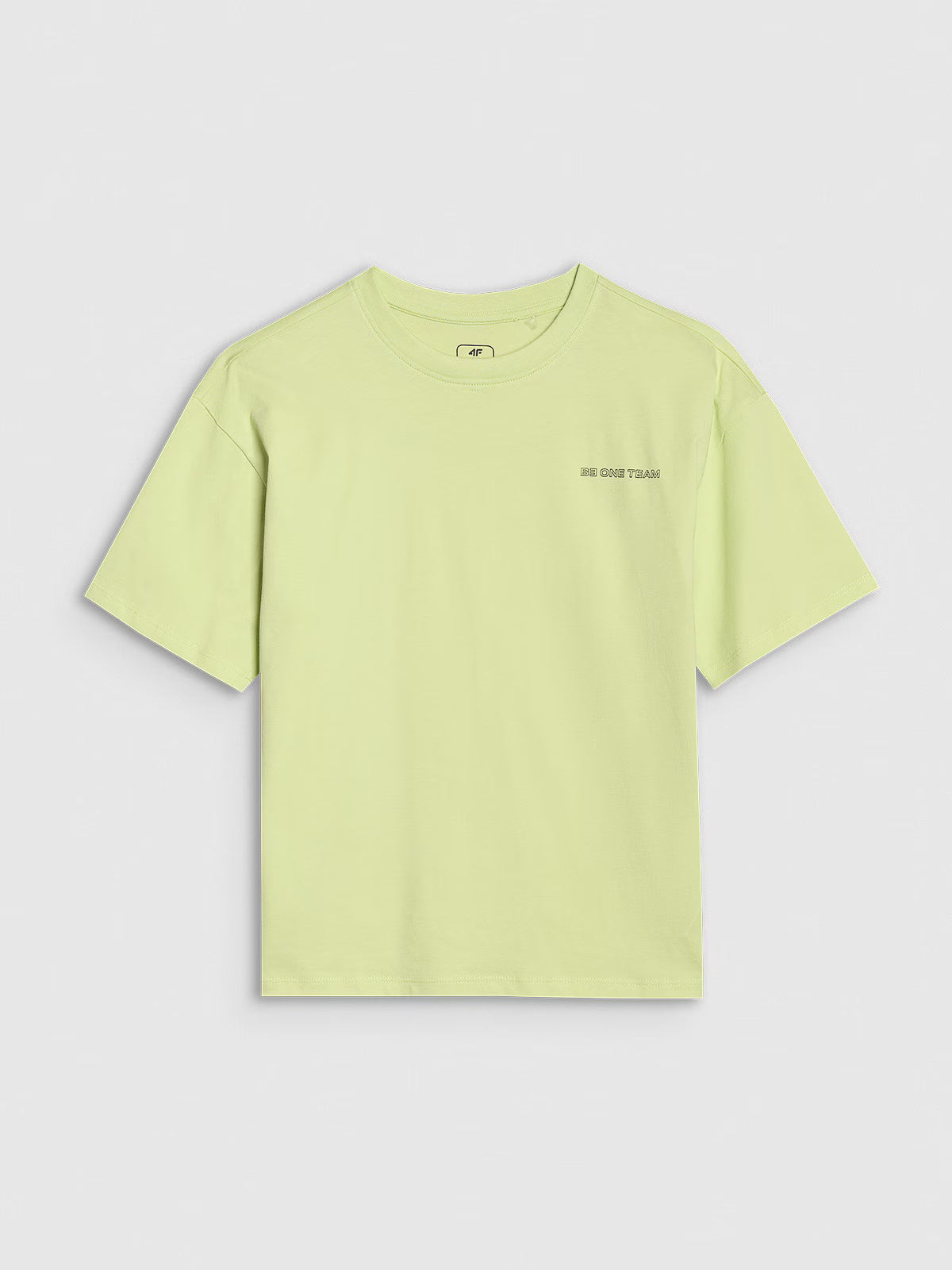 T-shirt oversize z napisem chłopięcy