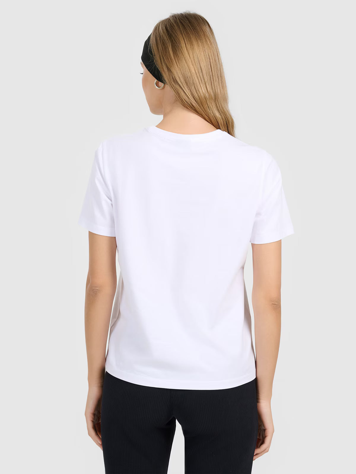 T-shirt regular gładki damski