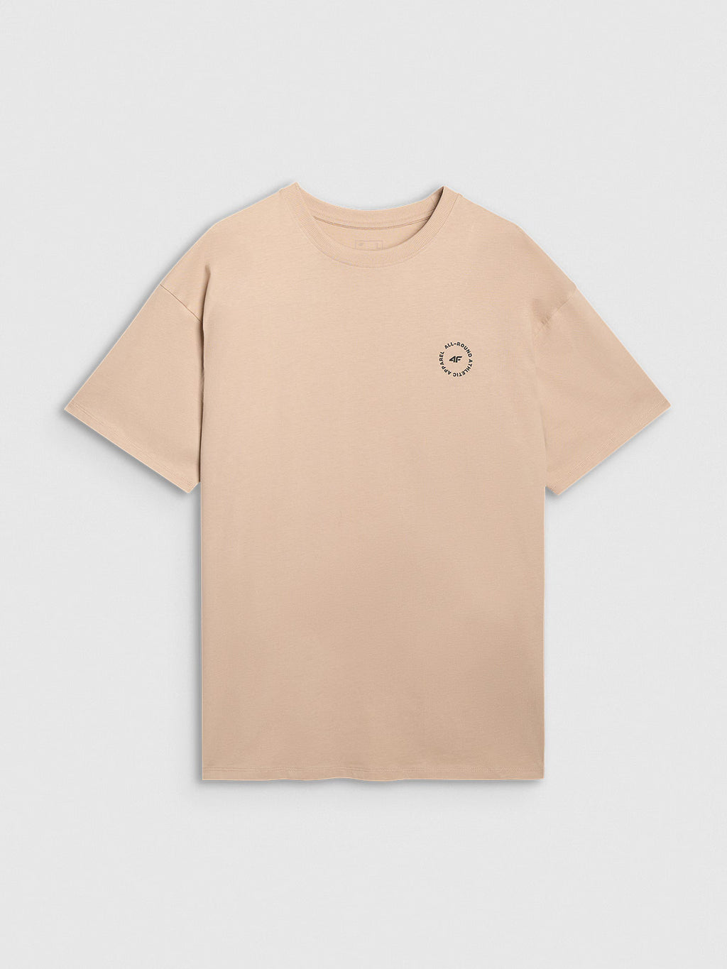 T-shirt oversize z nadrukiem męski