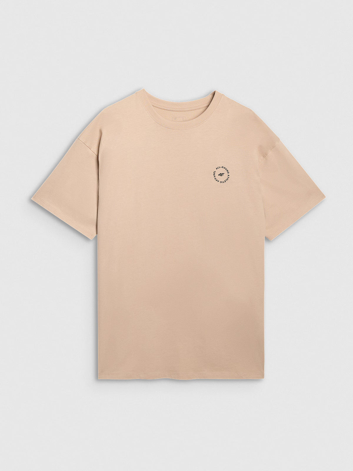 T-shirt oversize z nadrukiem męski