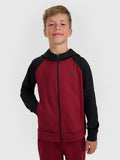 Bluza sportowa rozpinana z kapturem chłopięca