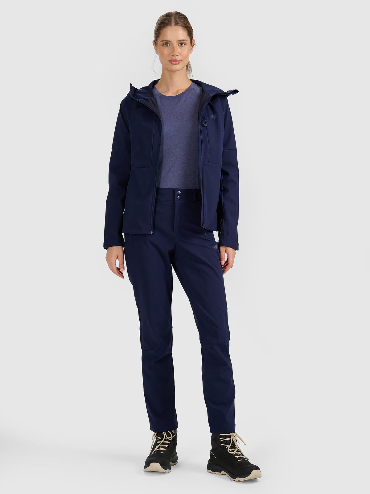 Spodnie trekkingowe softshell membrana 10000 damskie