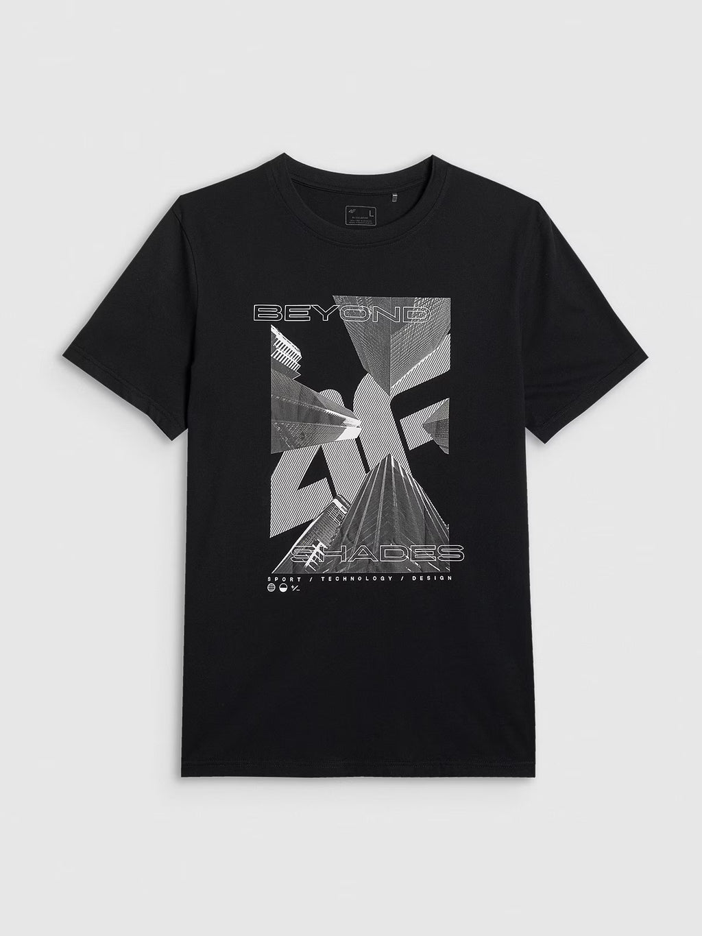 T-shirt regular z nadrukiem męski