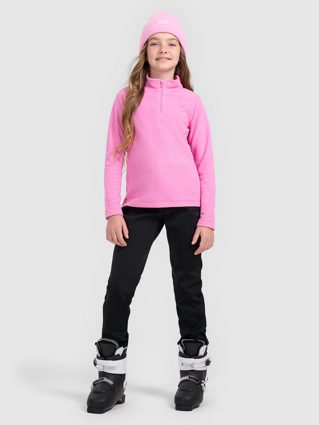 Spodnie narciarskie softshell membrana 5000 dziewczęce