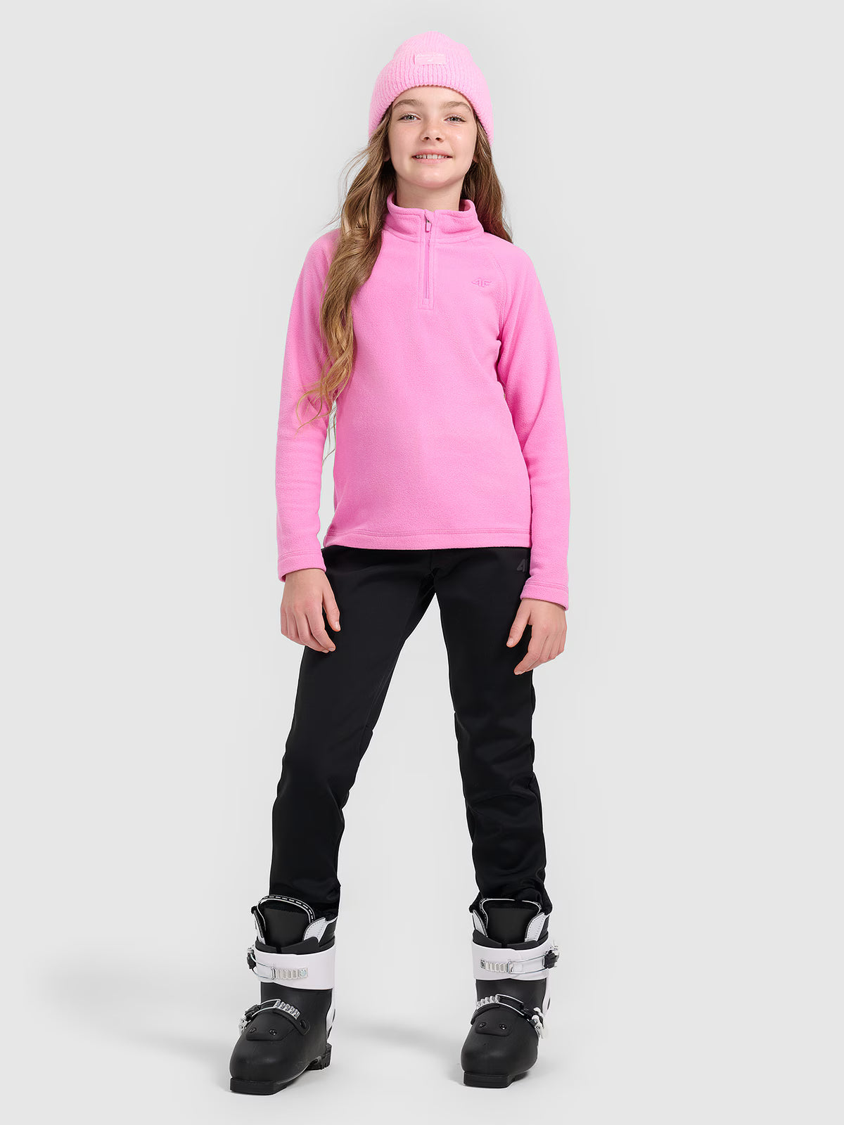Spodnie narciarskie softshell membrana 5000 dziewczęce