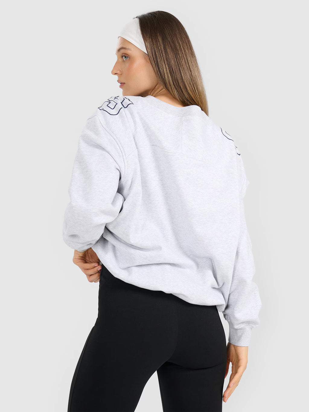 Bluza dresowa nierozpinana bez kaptura damska