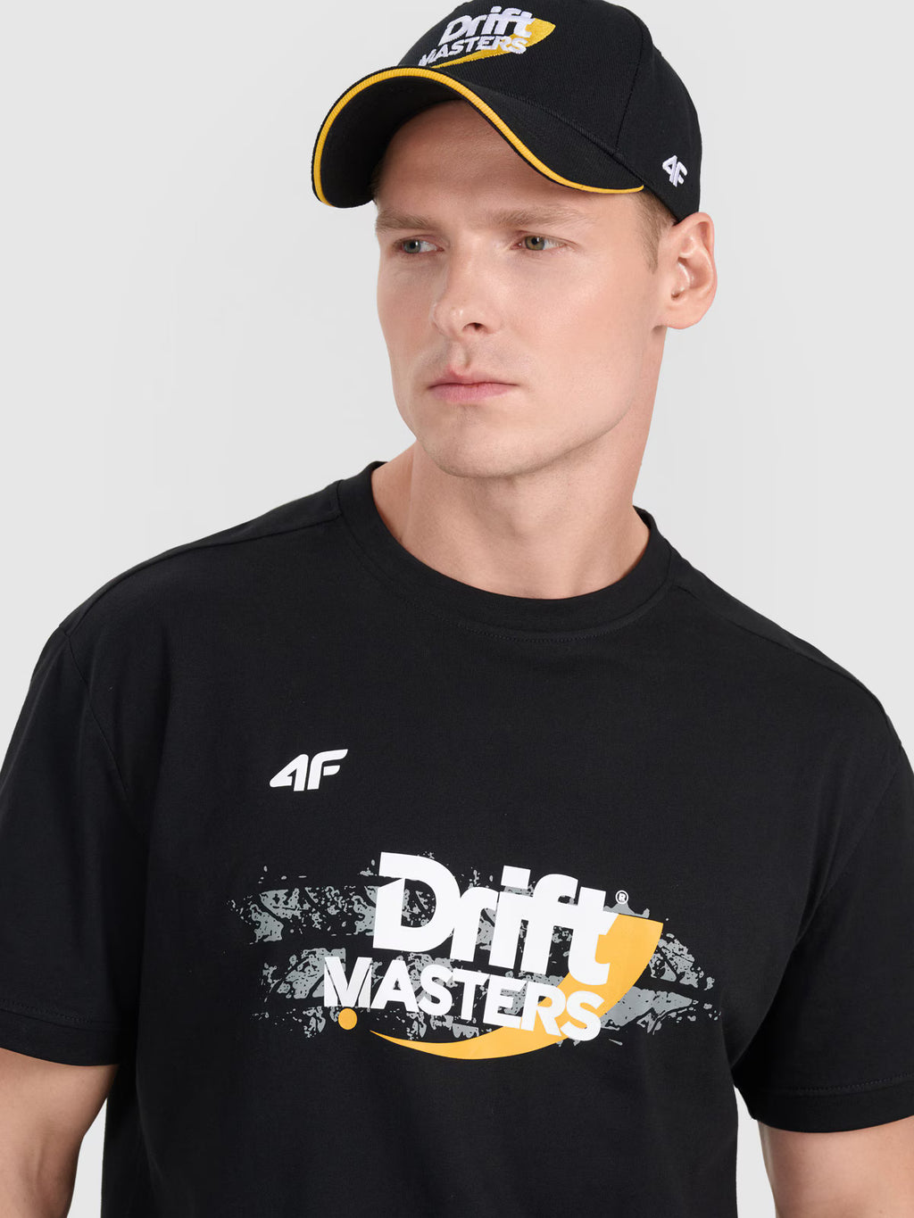 T-shirt regular z nadrukiem uniseks 4F x Drift Masters