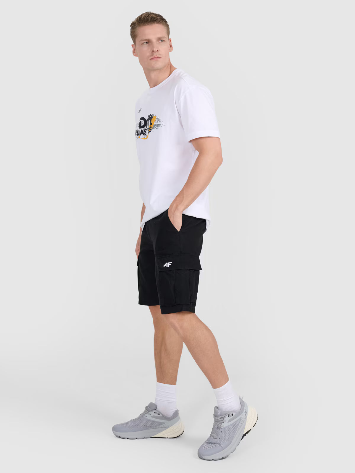 Spodenki casual cargo uniseks 4F x Drift Masters