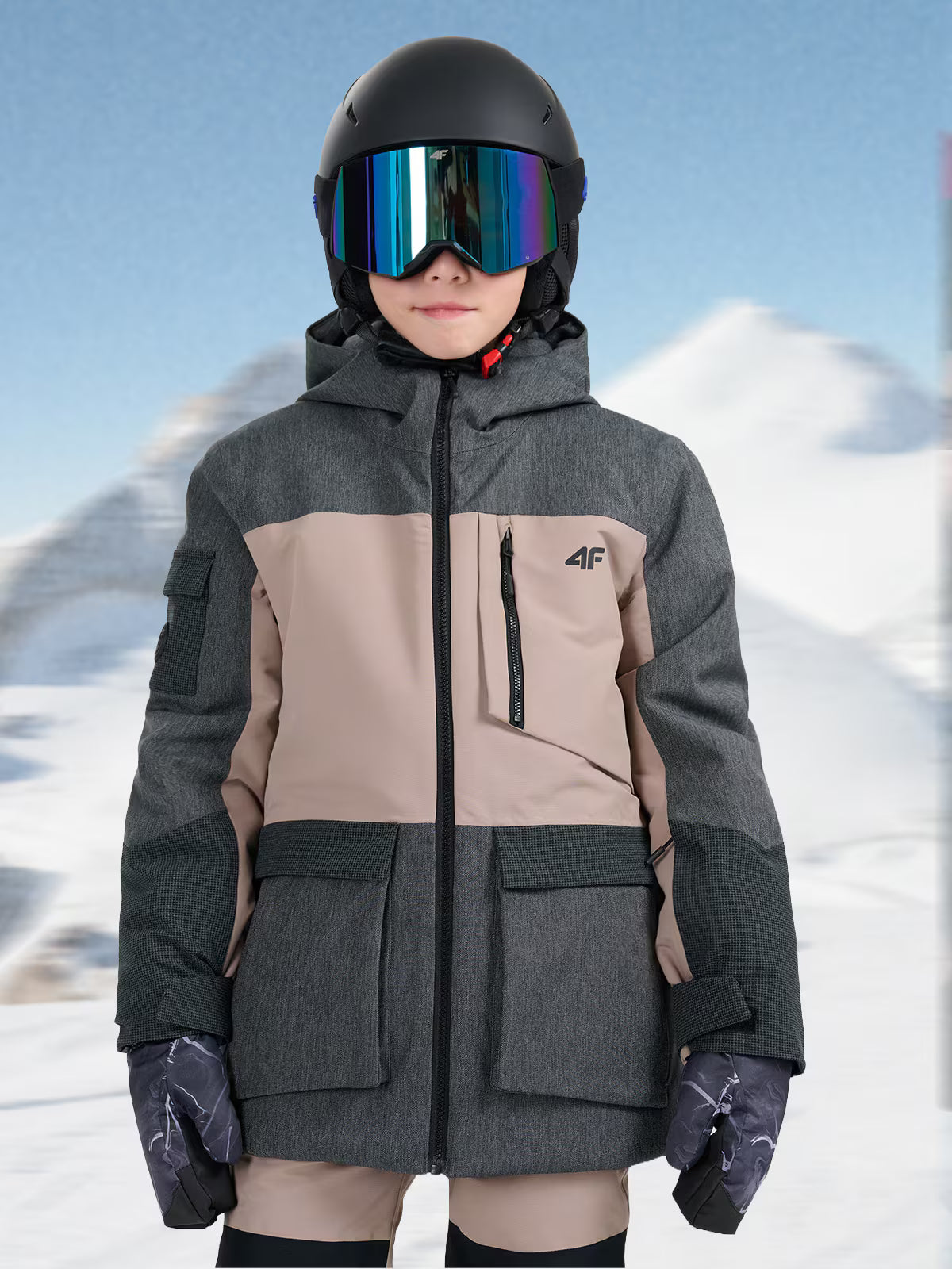 Kurtka snowboardowa membrana 10000 dziecięca