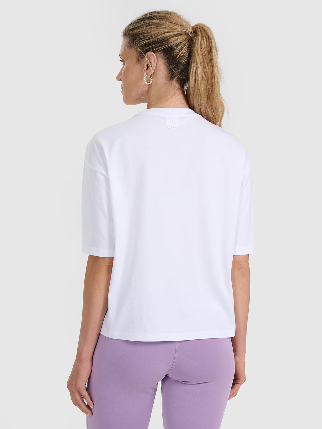 T-shirt oversize z nadrukiem damski