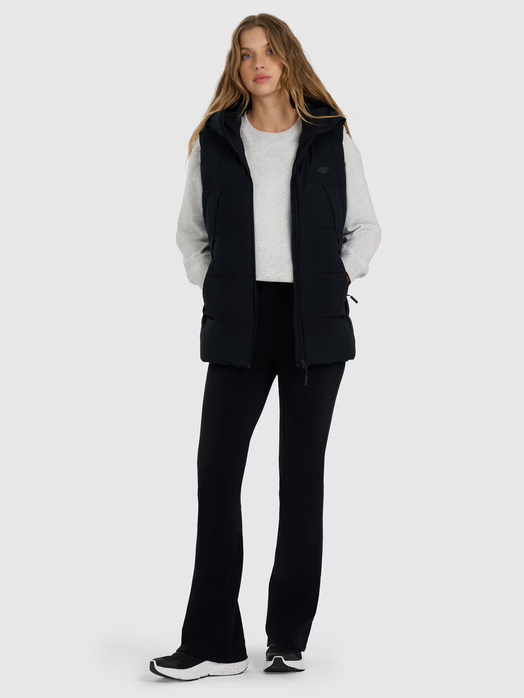 Bezrękawnik puchowy z wypełnieniem syntetycznym damski