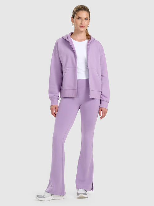 Bluza dresowa rozpinana z kapturem damska