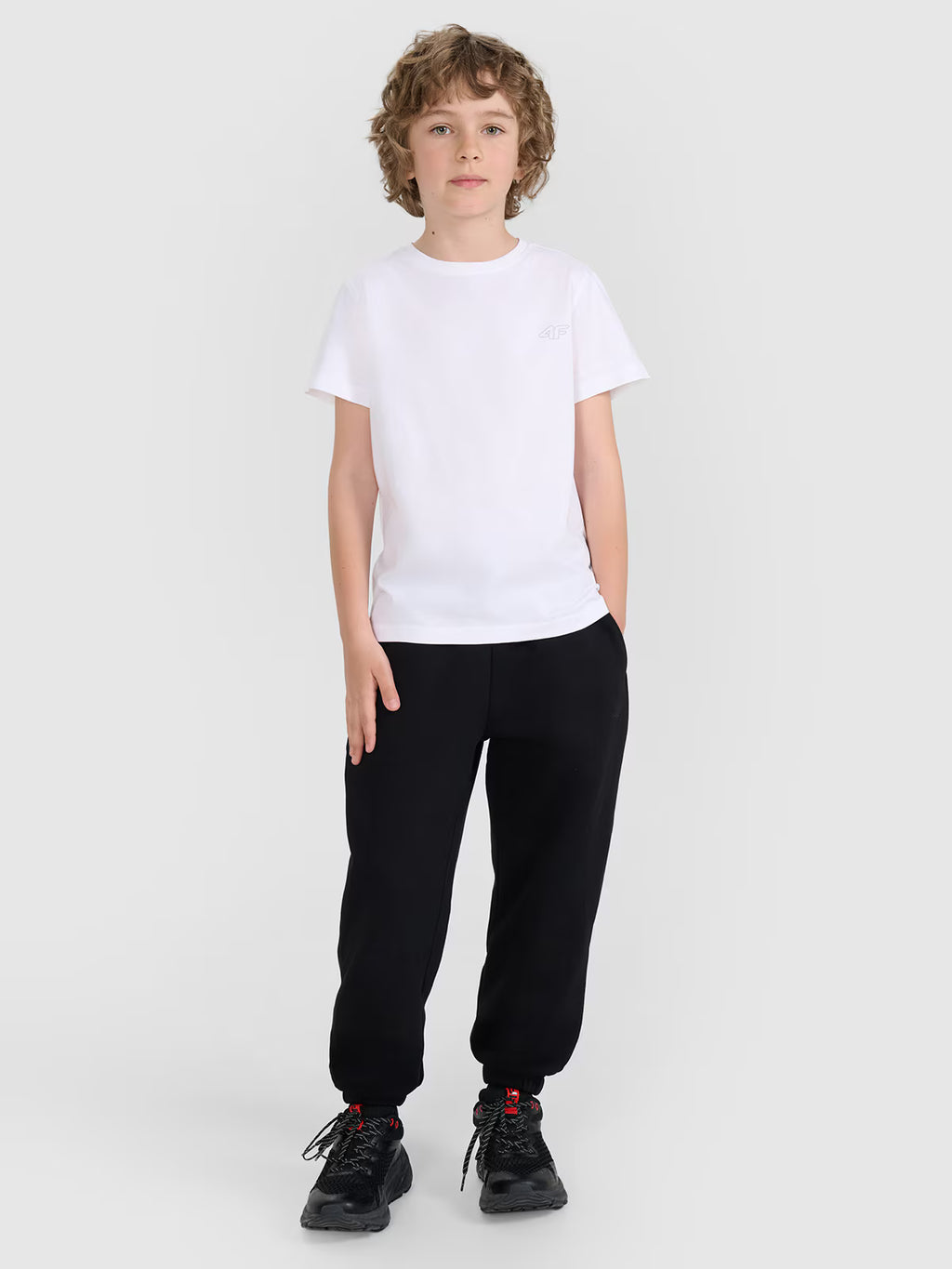 T-shirt regular gładki (2-pack) dziecięcy
