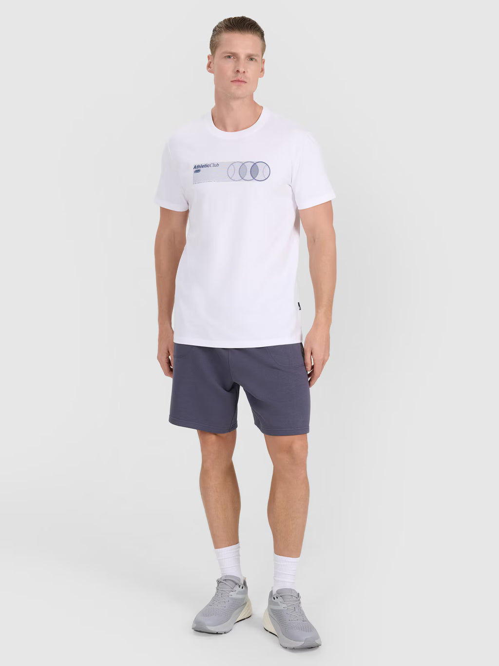 T-shirt regular z nadrukiem męski
