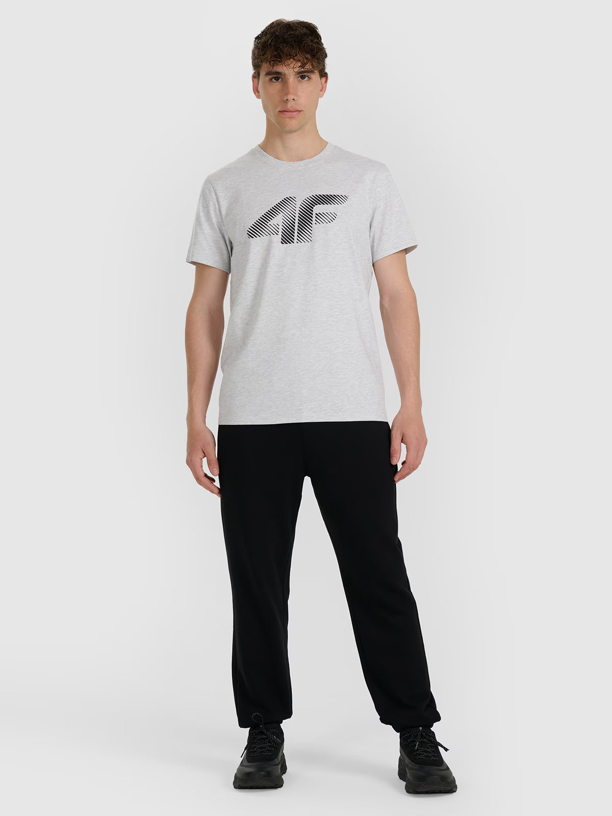 T-shirt regular z nadrukiem męski