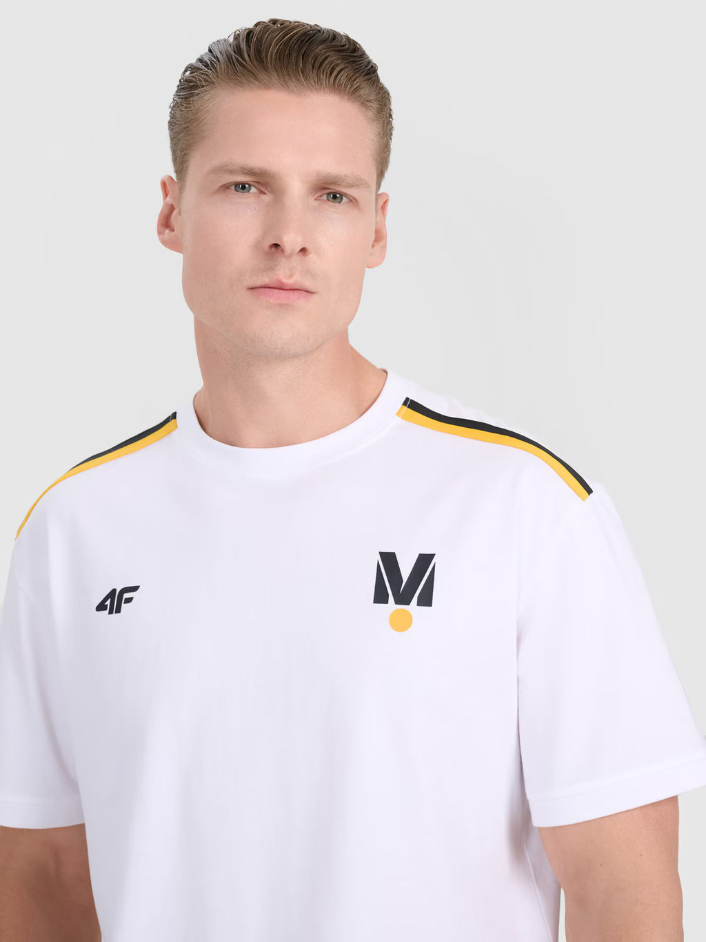 T-shirt regular z nadrukiem uniseks 4F x Drift Masters