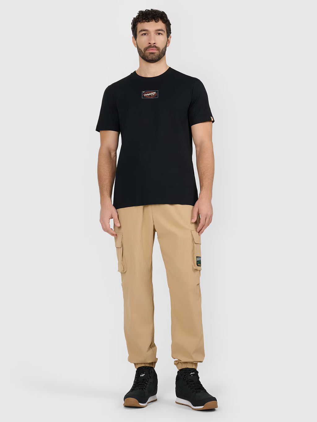 T-shirt regular z nadrukiem męski