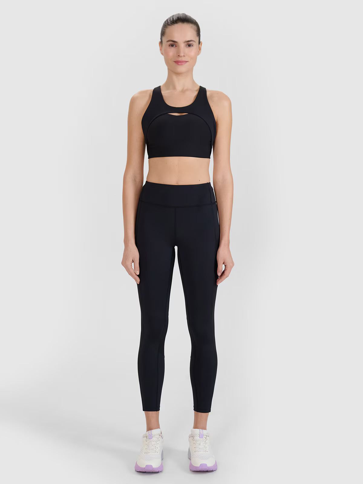 Legginsy treningowe z wysokim stanem damskie