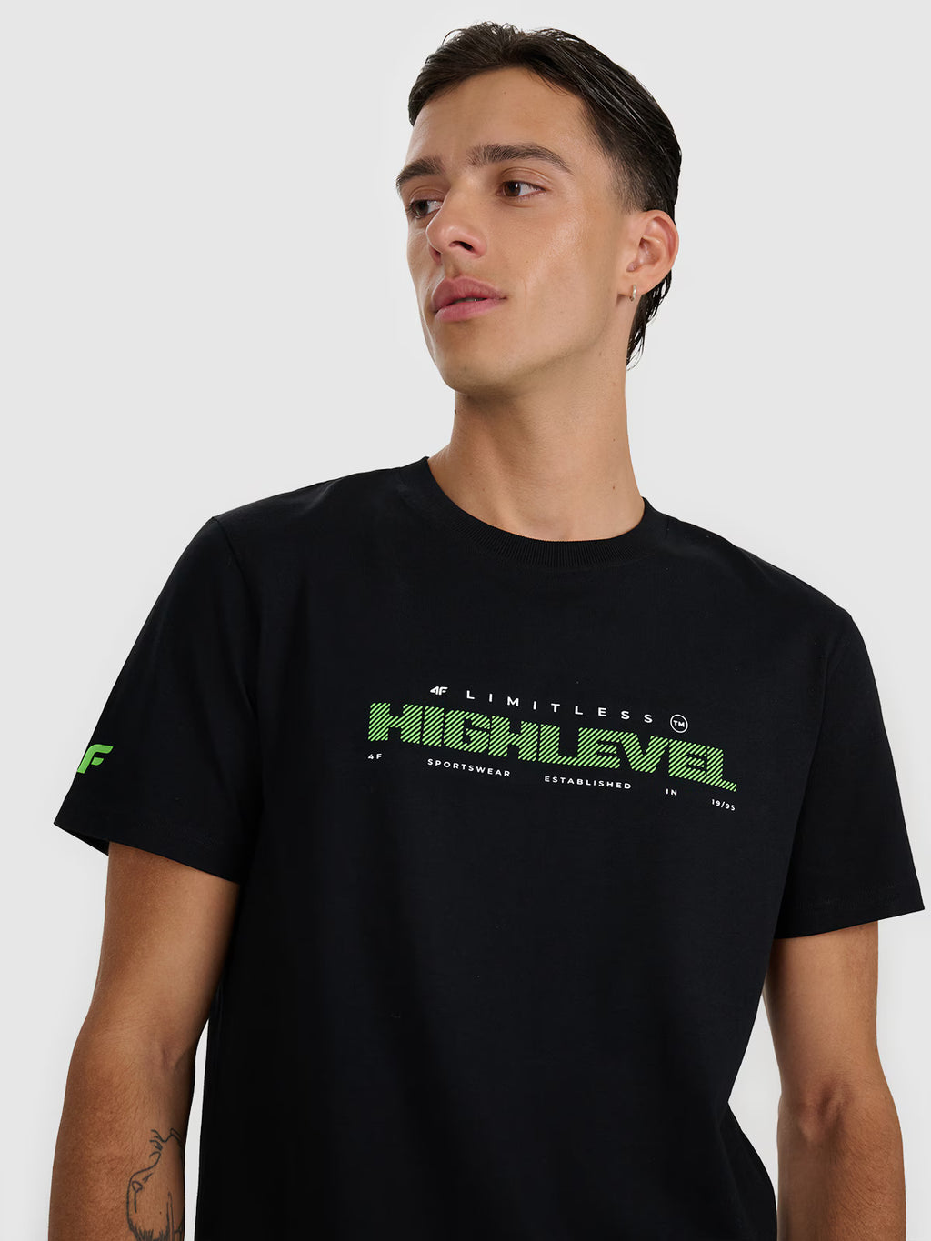T-shirt regular z nadrukiem męski