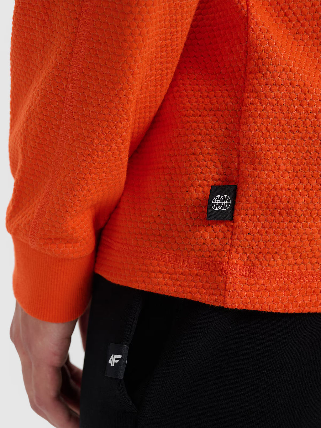 Longsleeve oversize gładki męski