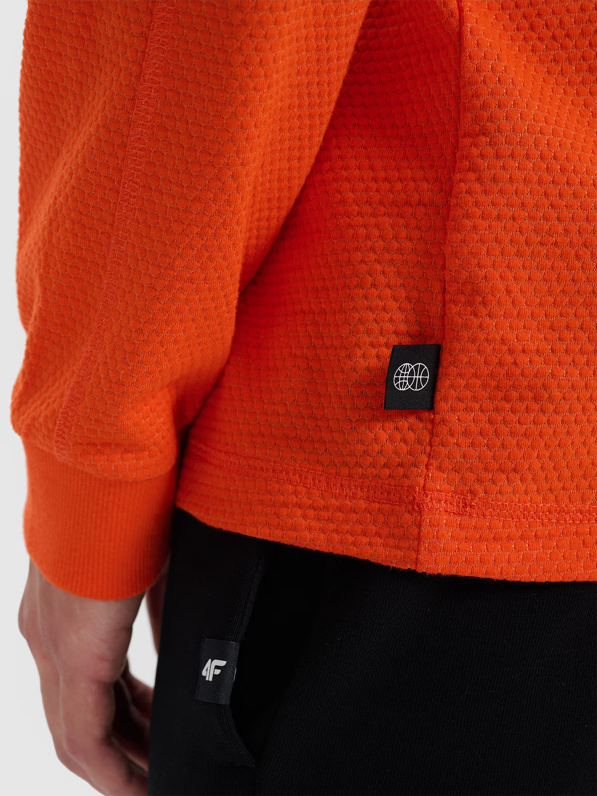 Longsleeve oversize gładki męski