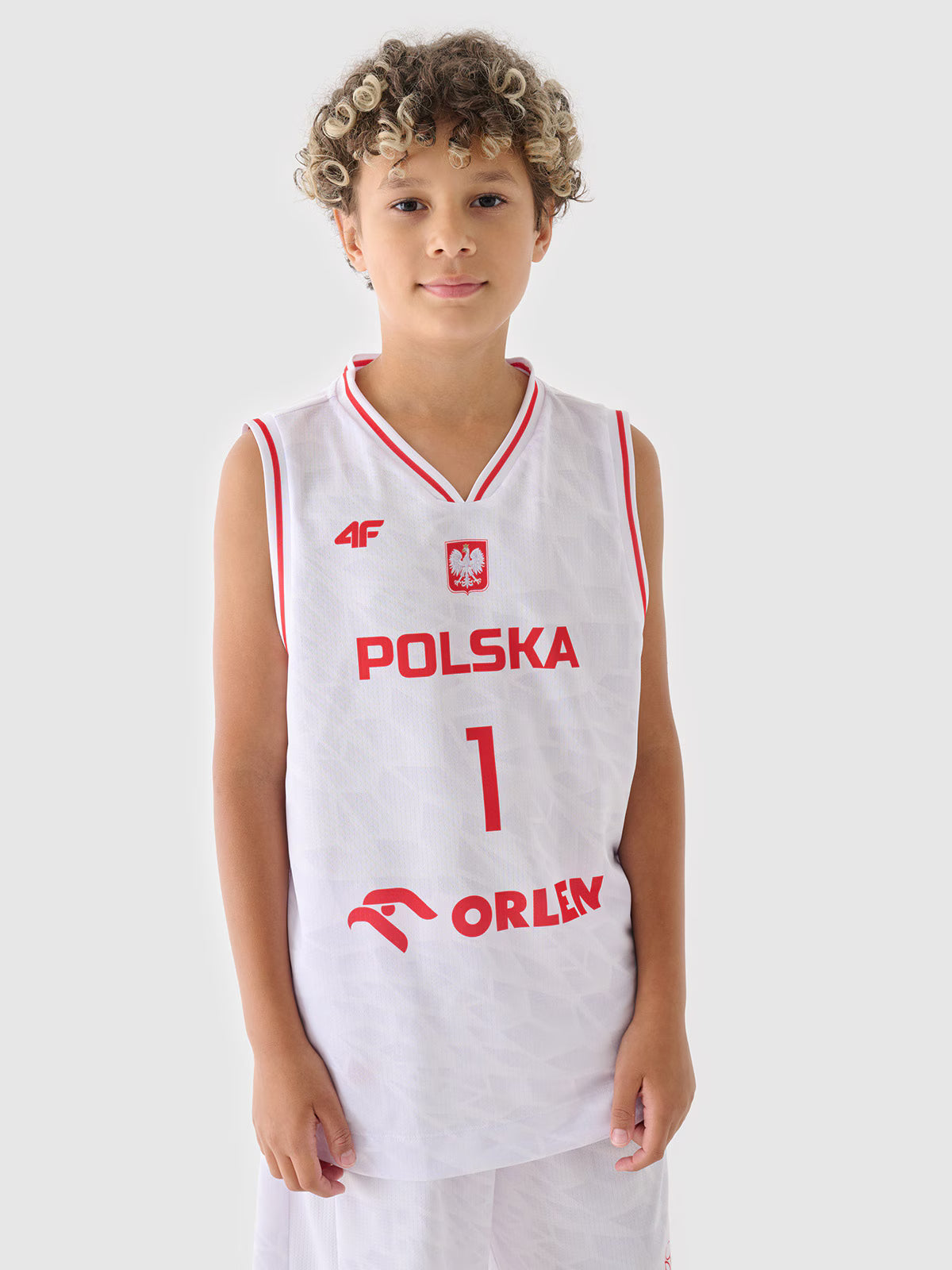 Koszulka reprezentacyjna dziecięca 4F x PZKOSZ 2024 - SOCHAN
