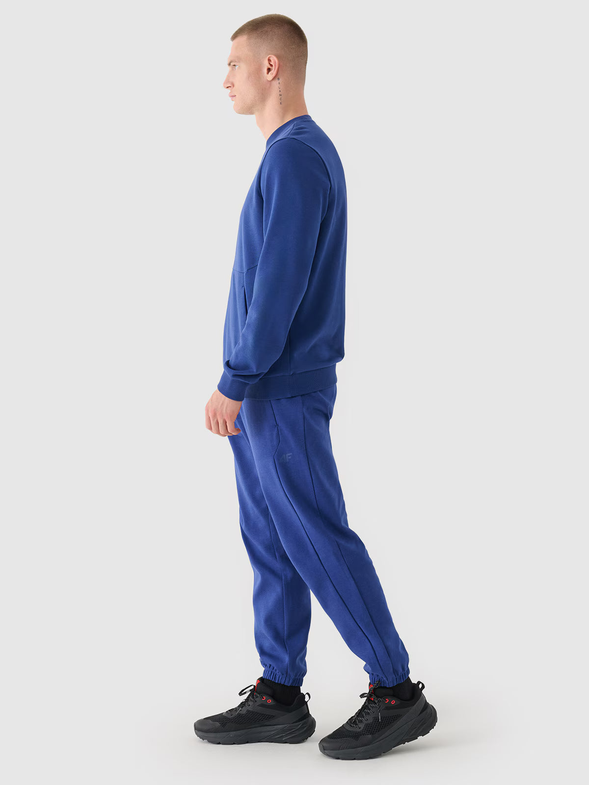 Bluza dresowa nierozpinana bez kaptura męska