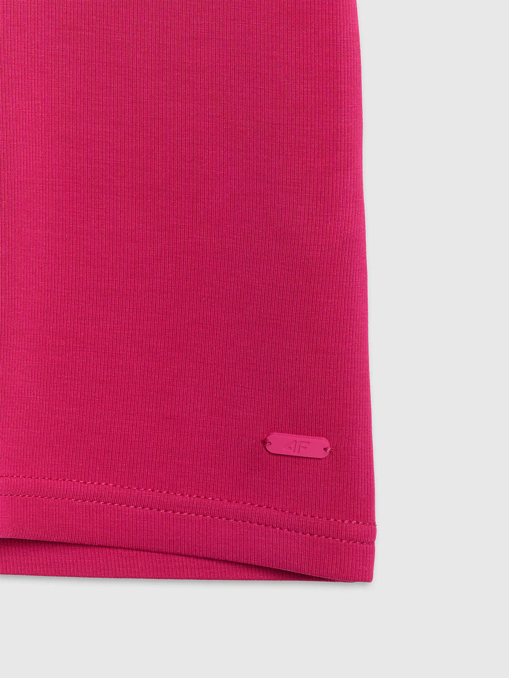 T-shirt z prążkowanej dzianiny z modalem damski