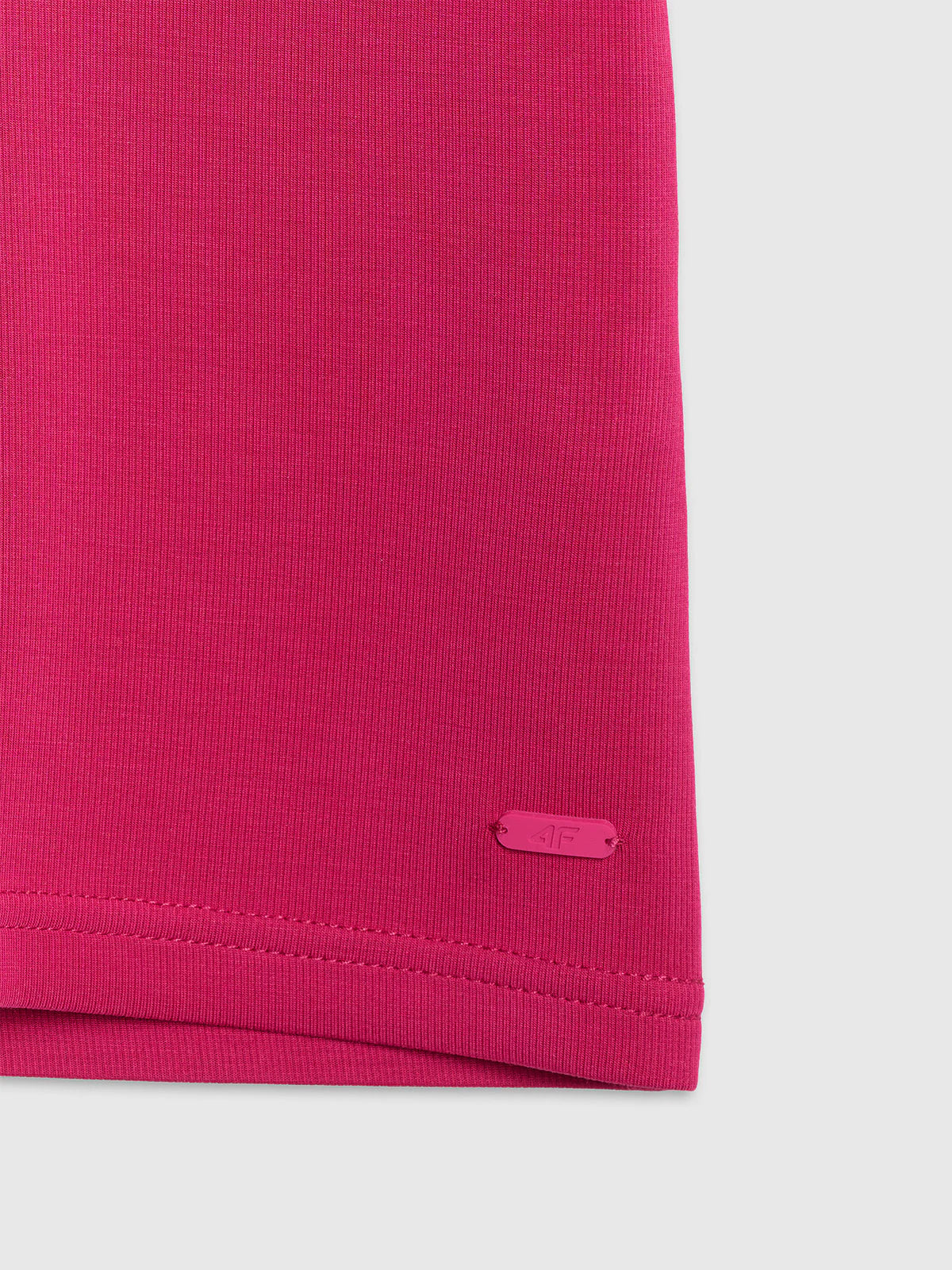T-shirt z prążkowanej dzianiny z modalem damski