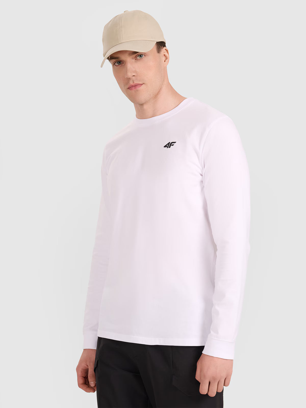 Longsleeve regular gładki męski