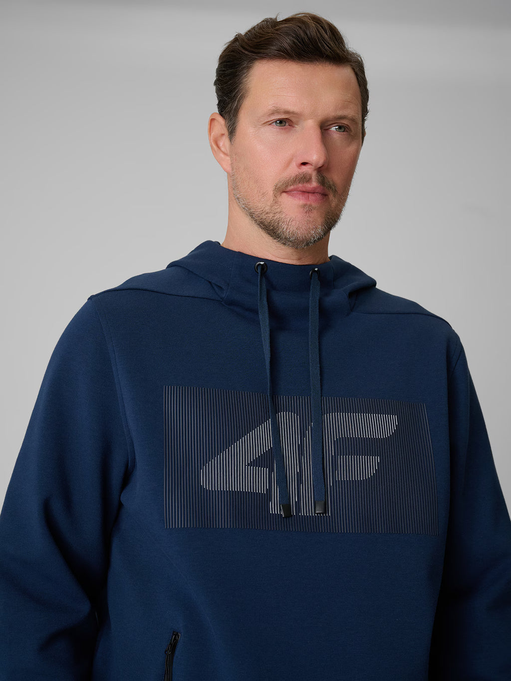 Bluza dresowa regular z kapturem męska
