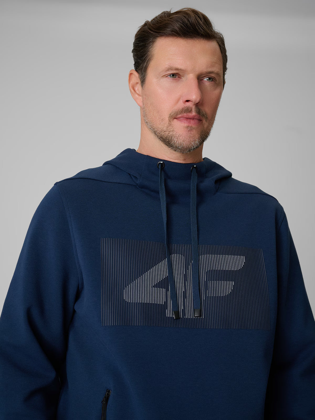 Bluza dresowa regular z kapturem męska