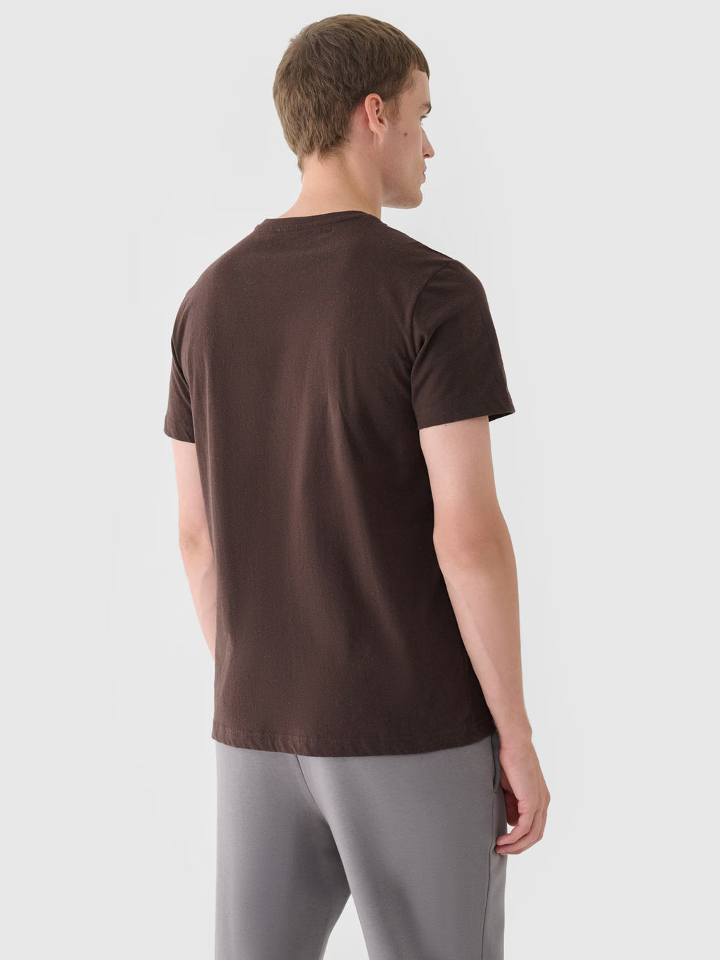 T-shirt regular gładki męski