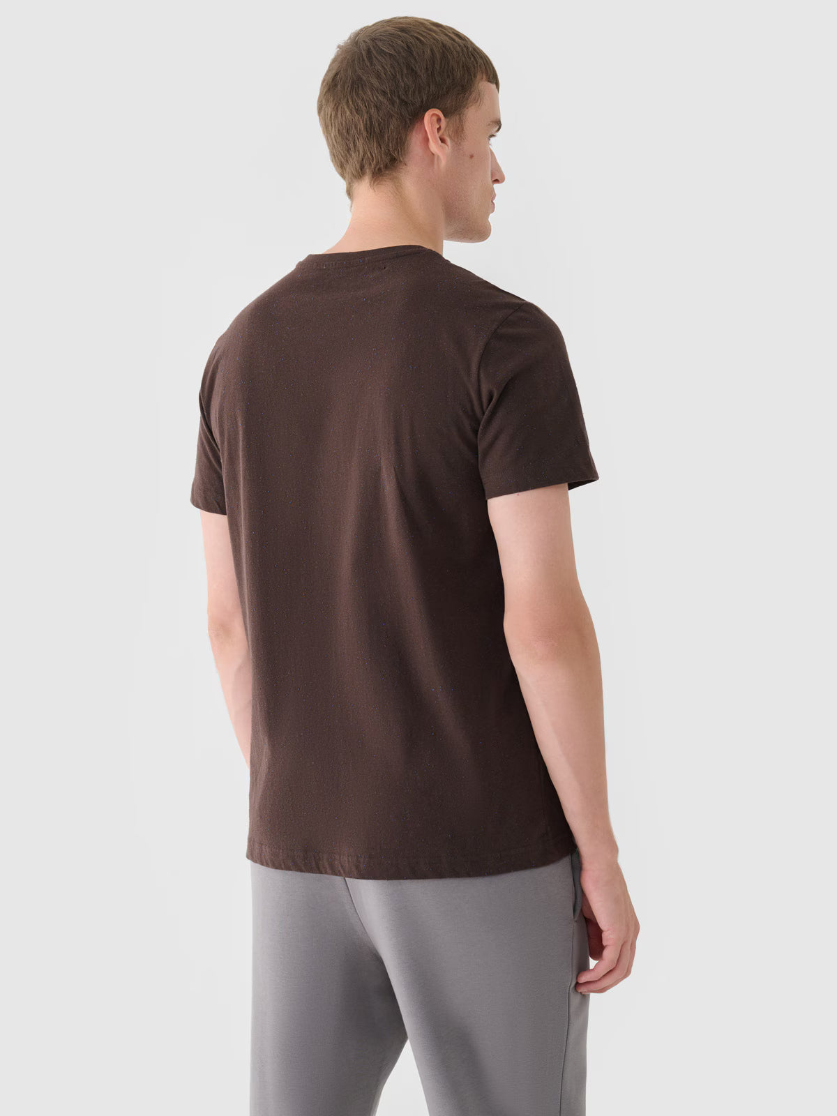 T-shirt regular gładki męski