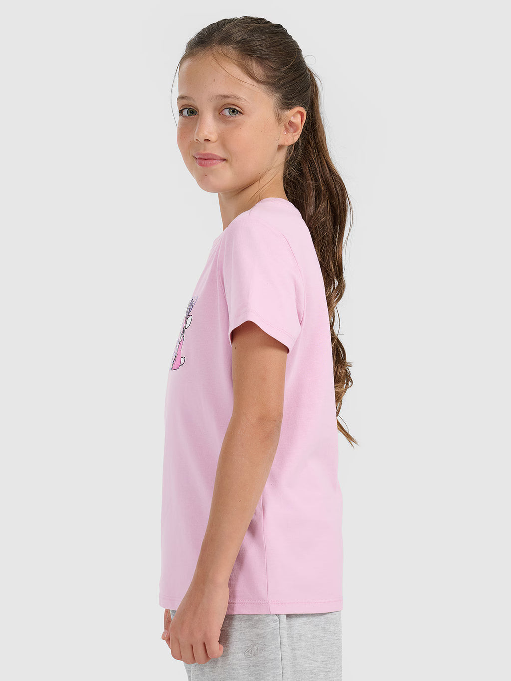 T-shirt regular z nadrukiem świątecznym dziewczęcy