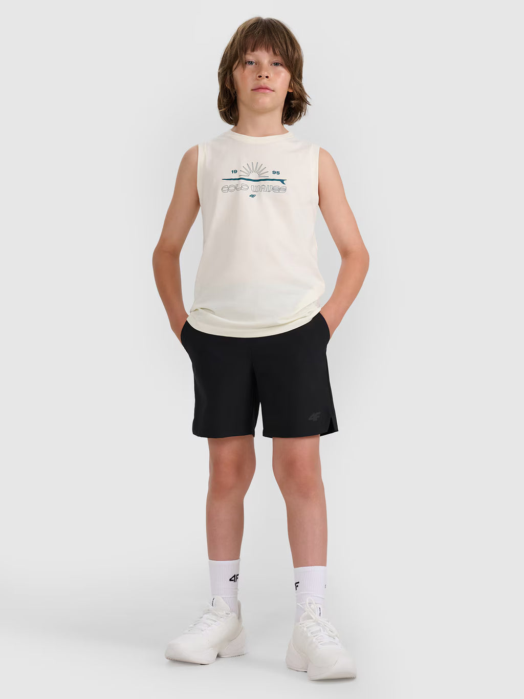 Tank top regular z nadrukiem chłopięcy