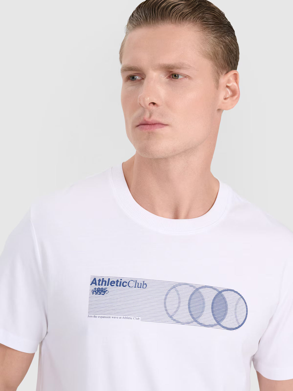 T-shirt regular z nadrukiem męski