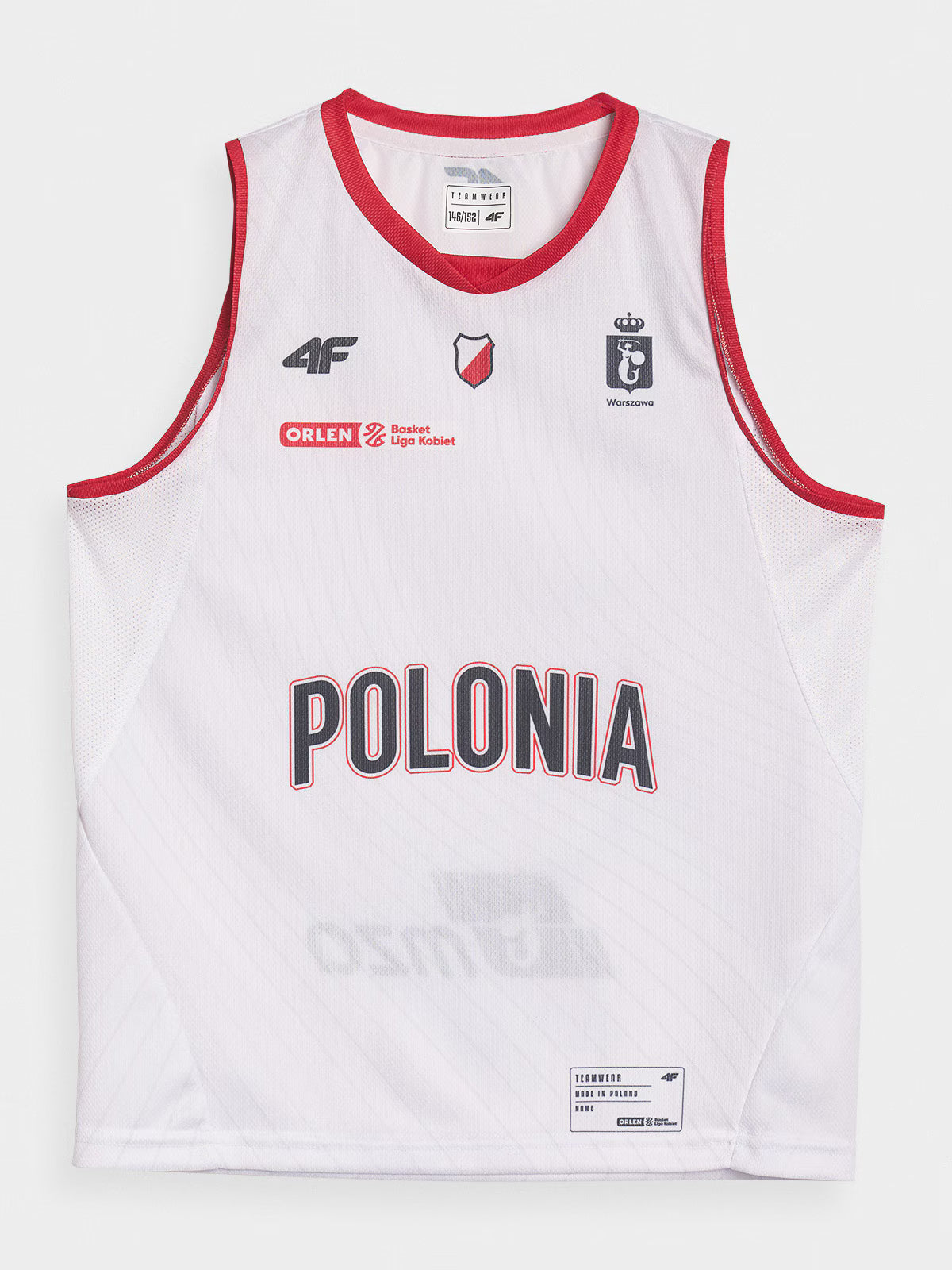 Koszulka meczowa replika domowa z sezonu 2024/25 dziecięca 4F x Polonia Warszawa