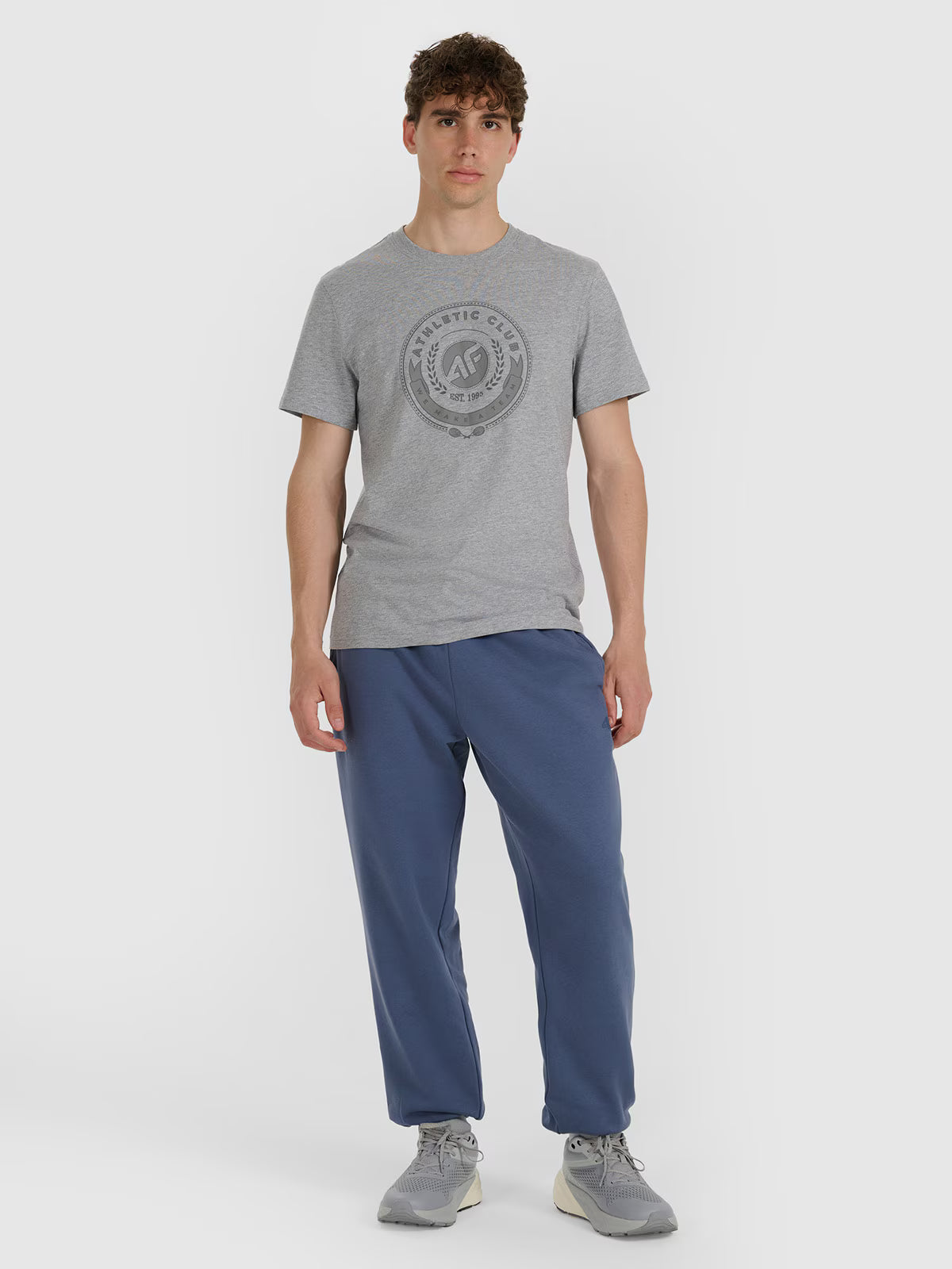 T-shirt regular z nadrukiem męski