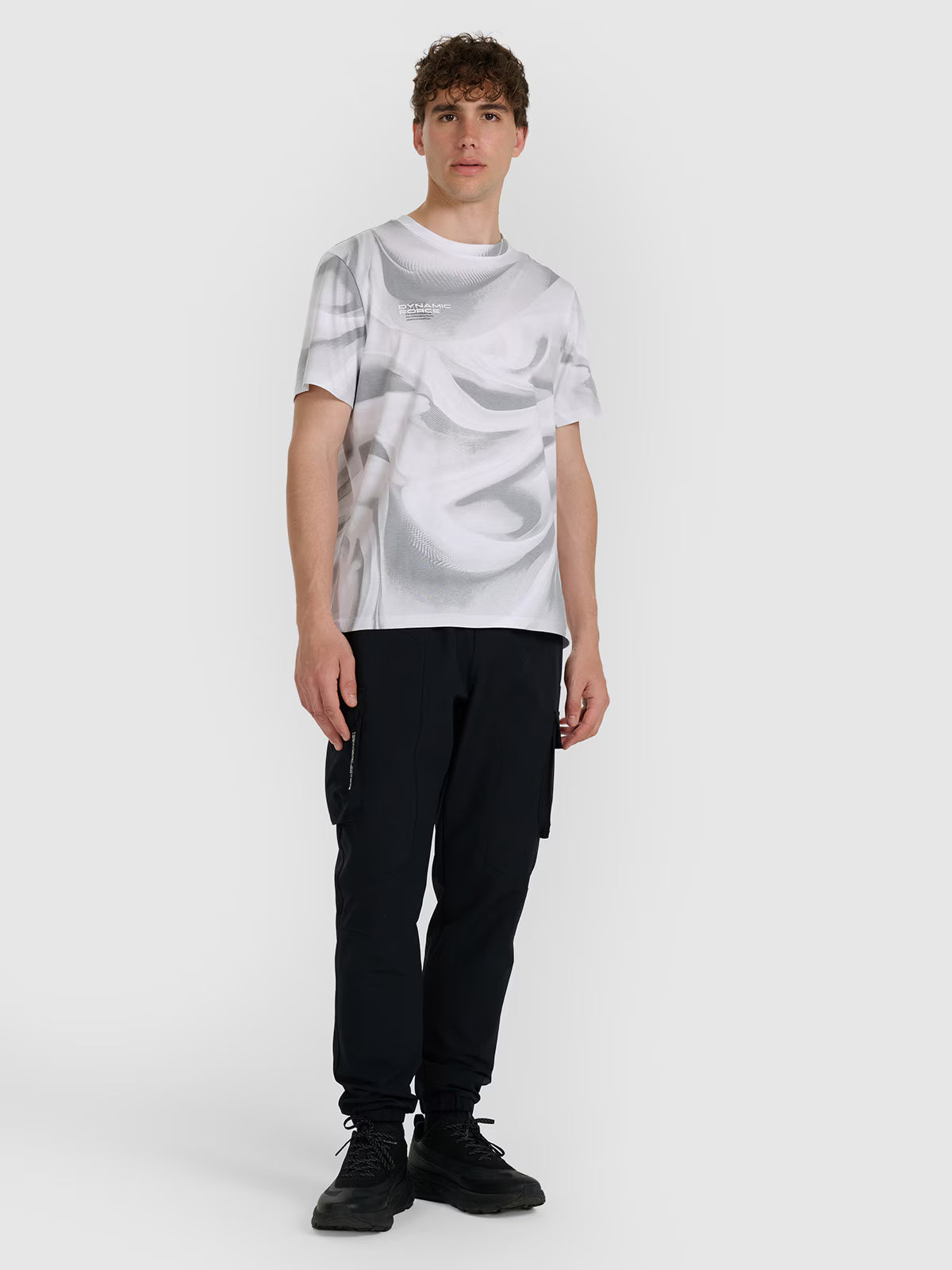 T-shirt regular z nadrukiem męski