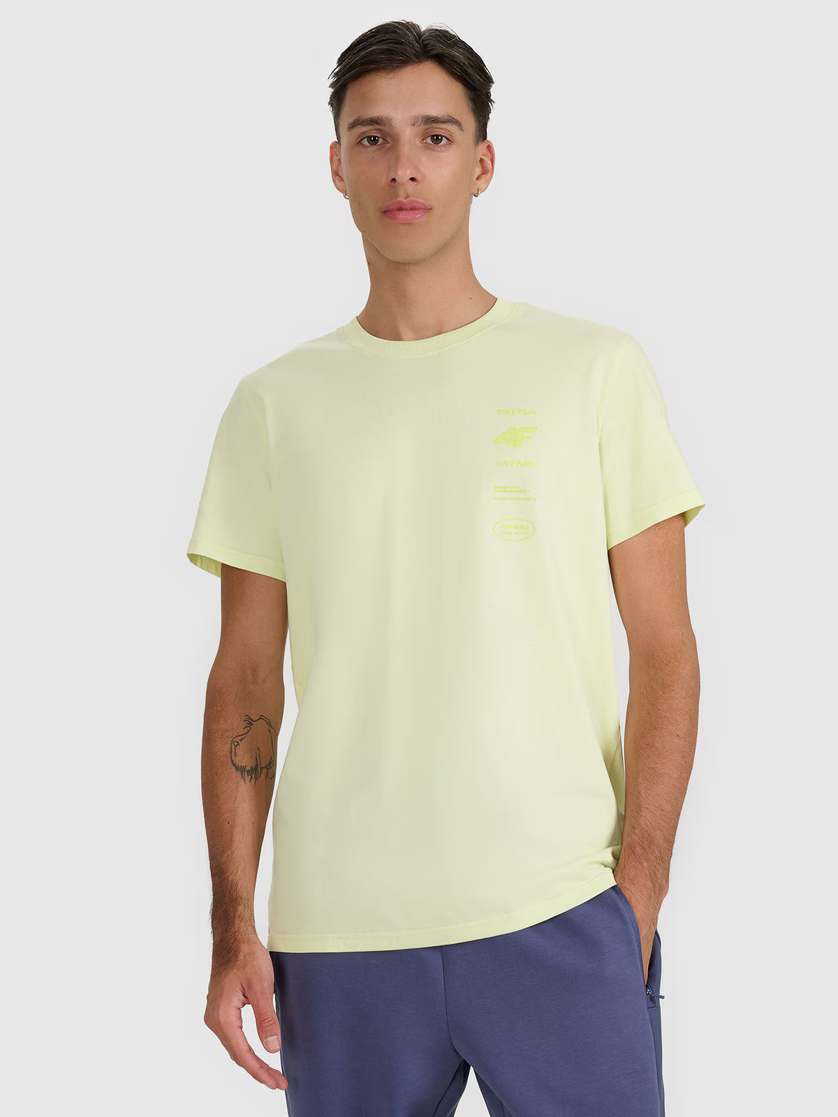 T-shirt regular z nadrukiem męski