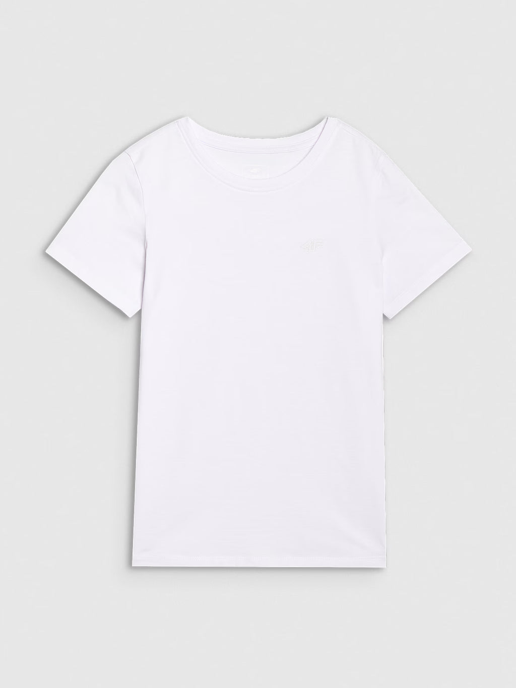 T-shirt regular gładki dziewczęcy