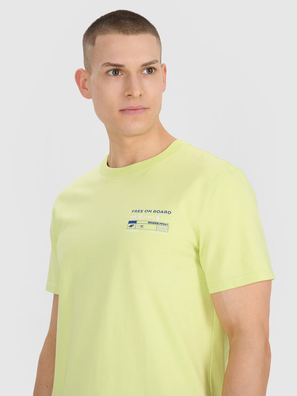 T-shirt regular z nadrukiem męski