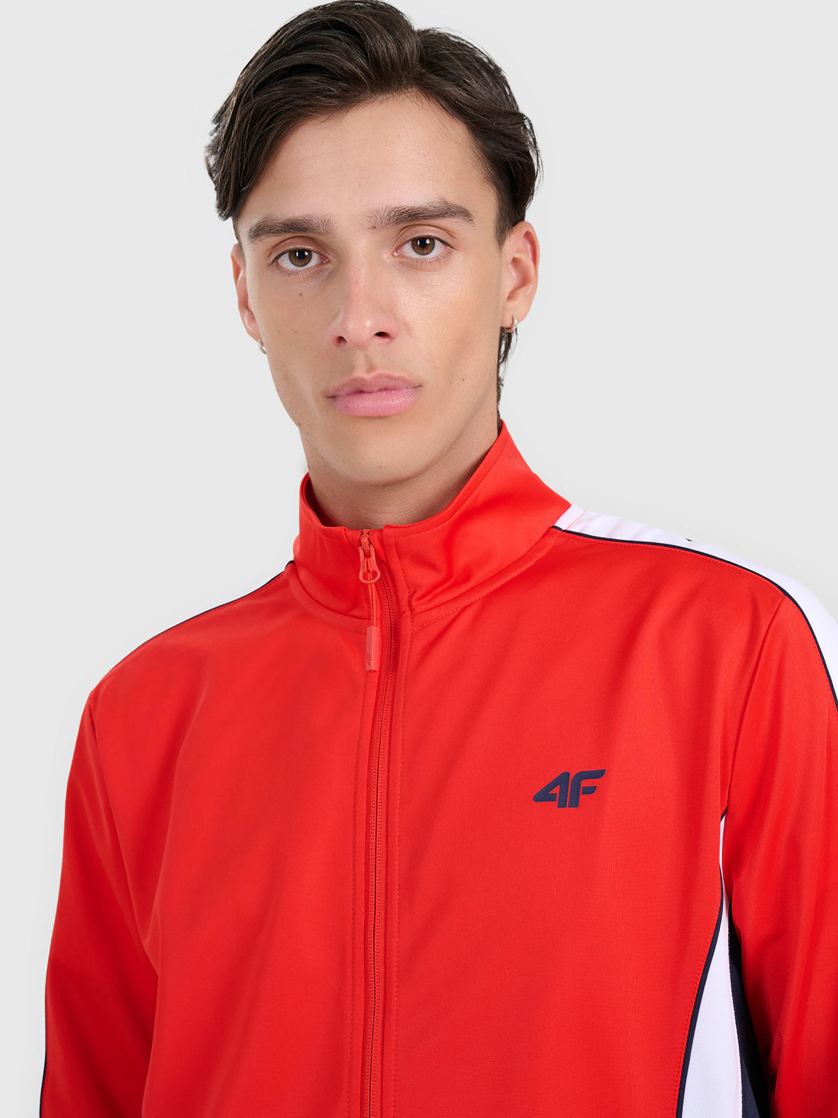 Bluza dresowa rozpinana bez kaptura męska