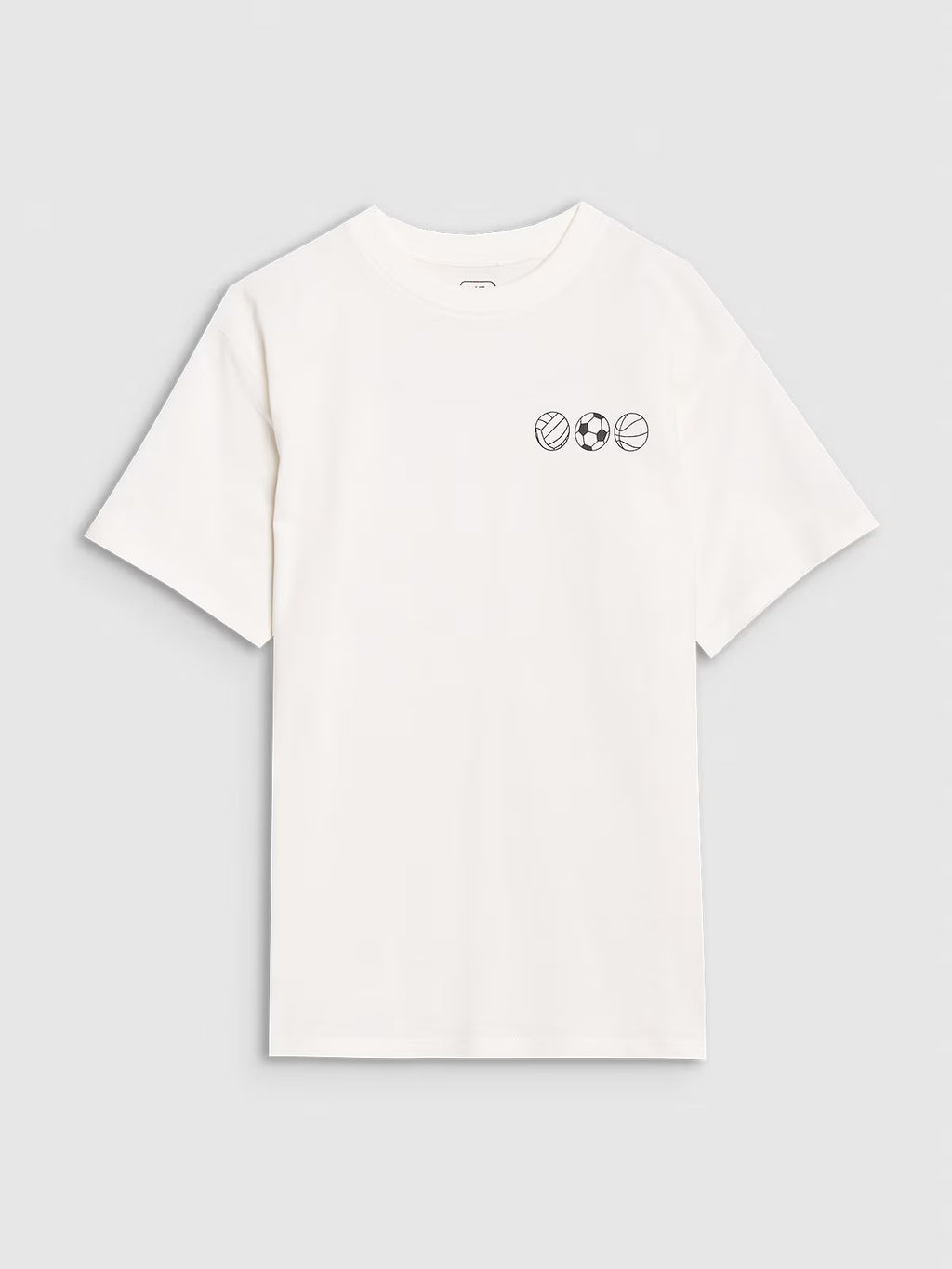 T-shirt oversize z nadrukiem chłopięcy