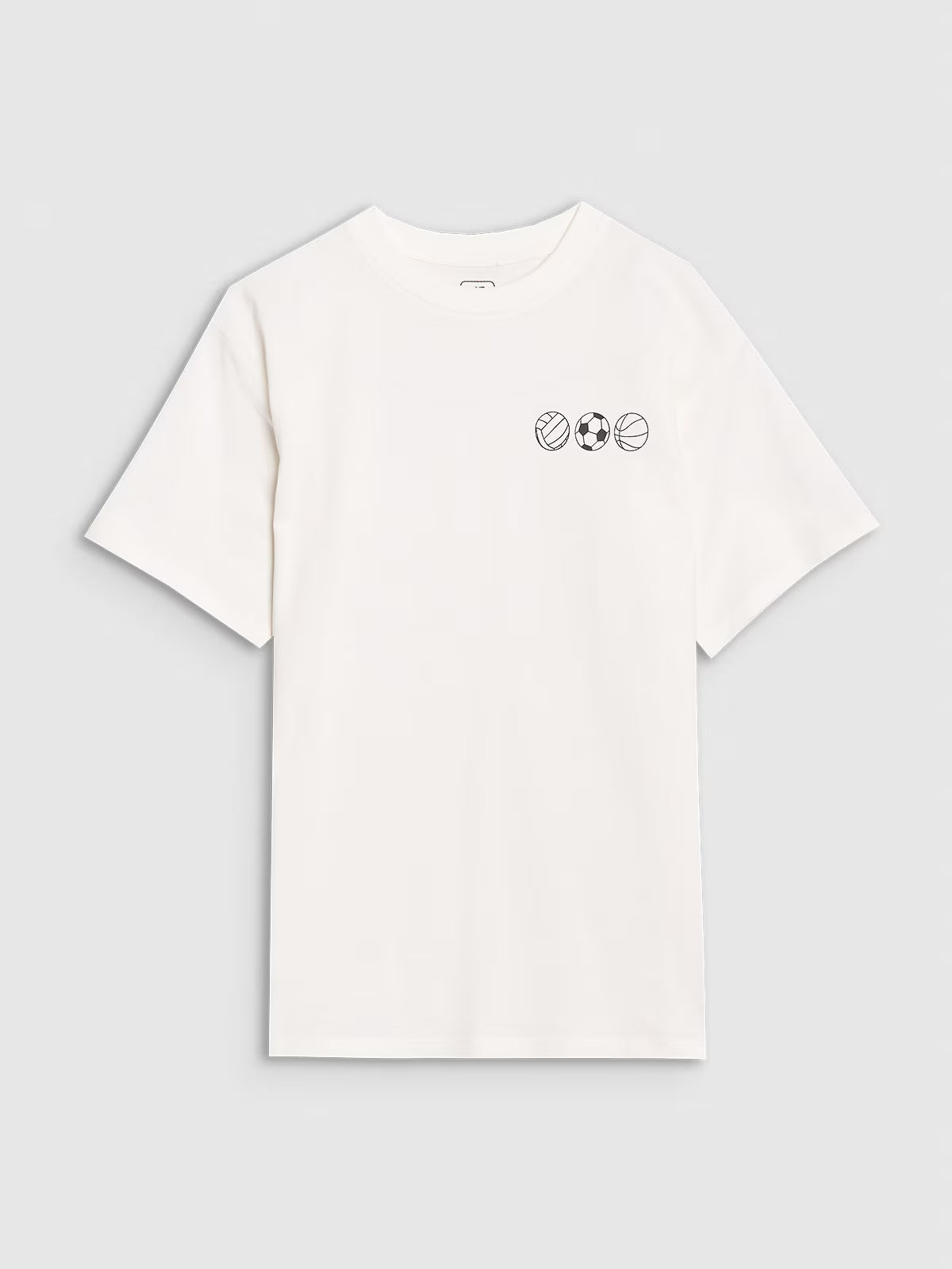 T-shirt oversize z nadrukiem chłopięcy