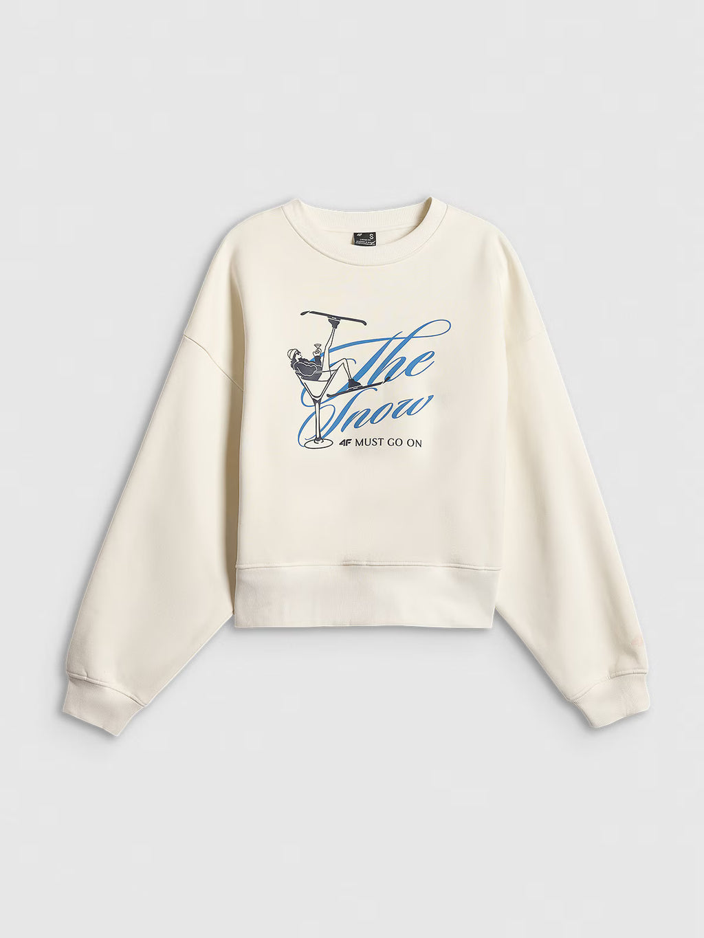 Bluza dresowa loose bez kaptura damska