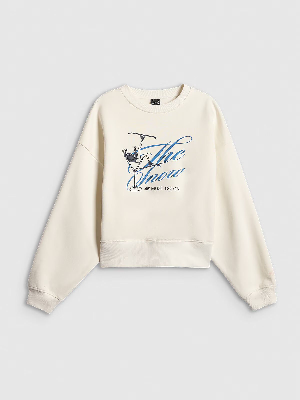 Bluza dresowa loose bez kaptura damska