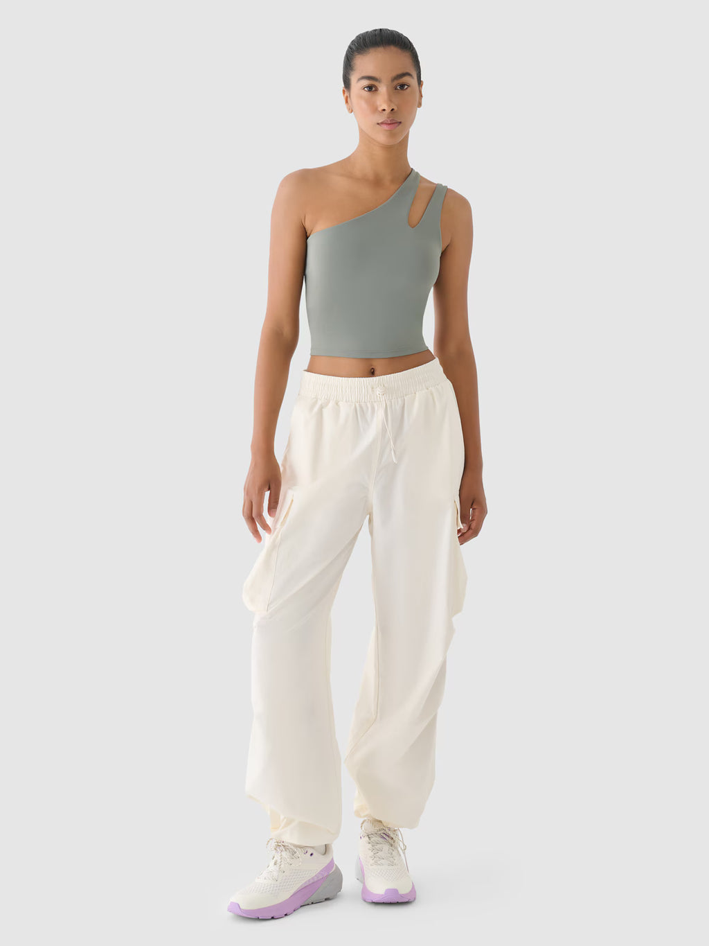 Spodnie oversize cargo damskie 4F x Anna Lewandowska