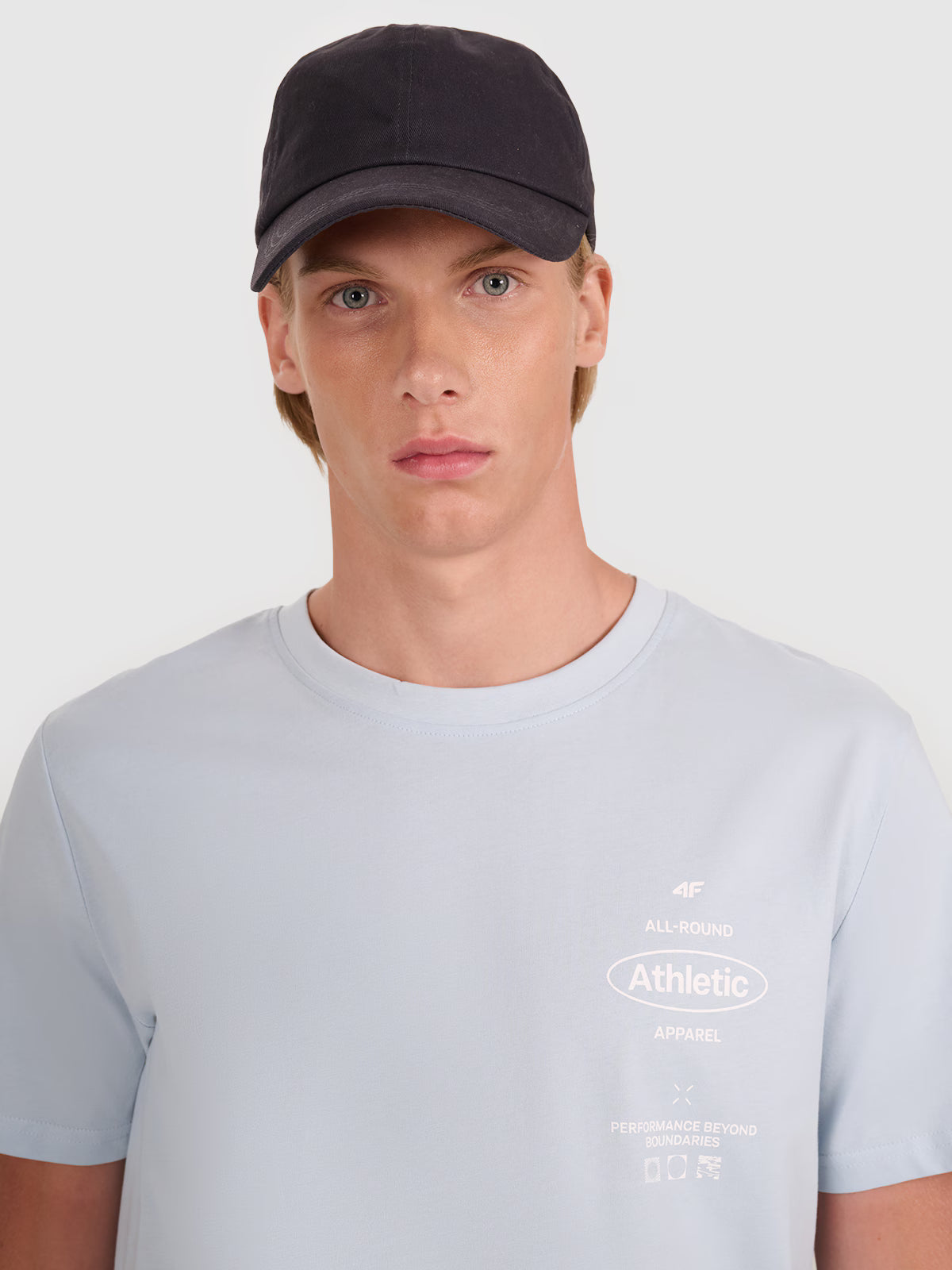 T-shirt regular z nadrukiem męski